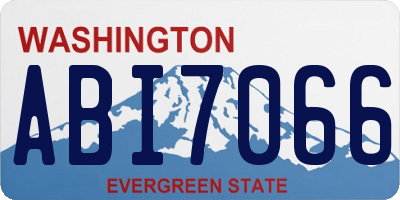 WA license plate ABI7066