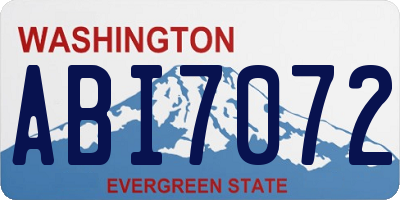 WA license plate ABI7072