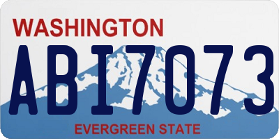 WA license plate ABI7073
