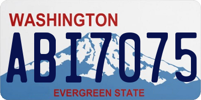 WA license plate ABI7075