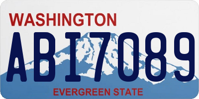 WA license plate ABI7089