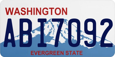 WA license plate ABI7092