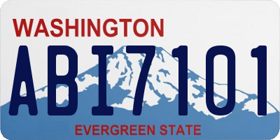 WA license plate ABI7101