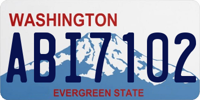WA license plate ABI7102