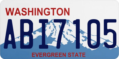 WA license plate ABI7105