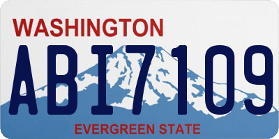 WA license plate ABI7109