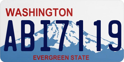 WA license plate ABI7119