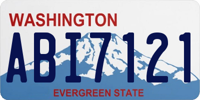 WA license plate ABI7121