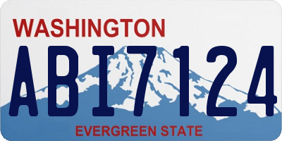 WA license plate ABI7124