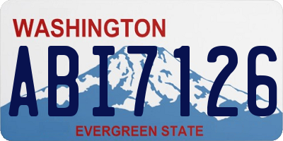 WA license plate ABI7126