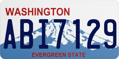 WA license plate ABI7129