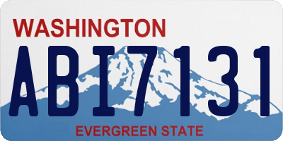 WA license plate ABI7131