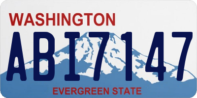 WA license plate ABI7147