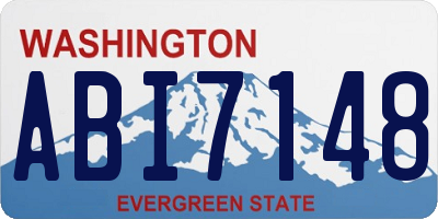 WA license plate ABI7148