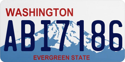 WA license plate ABI7186