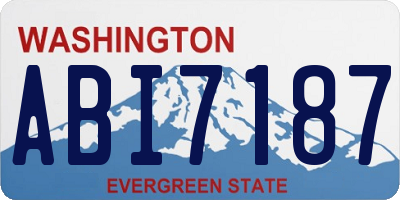 WA license plate ABI7187