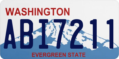 WA license plate ABI7211