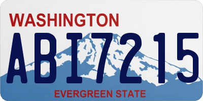 WA license plate ABI7215