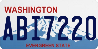 WA license plate ABI7220