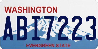 WA license plate ABI7223