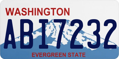 WA license plate ABI7232