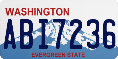 WA license plate ABI7236