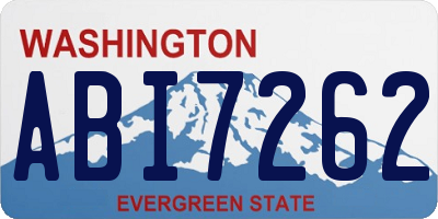 WA license plate ABI7262