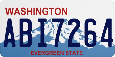 WA license plate ABI7264
