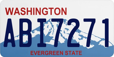 WA license plate ABI7271