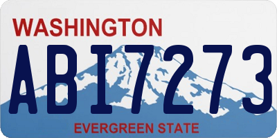 WA license plate ABI7273