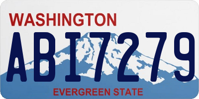 WA license plate ABI7279