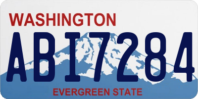 WA license plate ABI7284