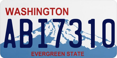 WA license plate ABI7310