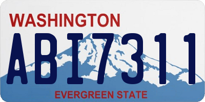 WA license plate ABI7311