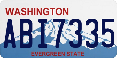 WA license plate ABI7335