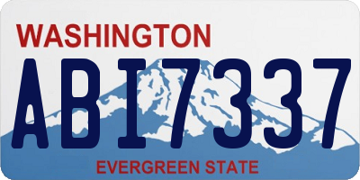 WA license plate ABI7337