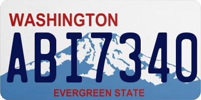 WA license plate ABI7340