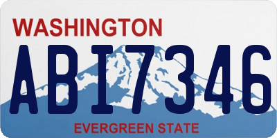 WA license plate ABI7346