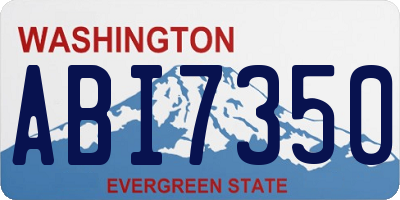 WA license plate ABI7350