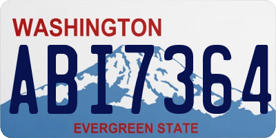 WA license plate ABI7364