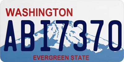WA license plate ABI7370