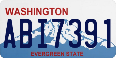 WA license plate ABI7391