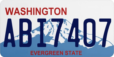 WA license plate ABI7407