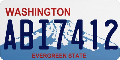 WA license plate ABI7412