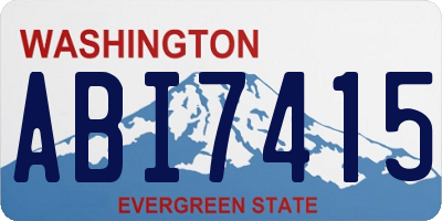 WA license plate ABI7415