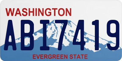WA license plate ABI7419