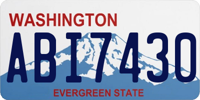 WA license plate ABI7430