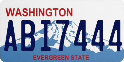 WA license plate ABI7444