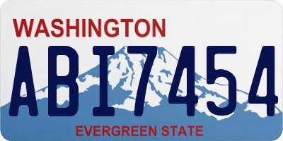 WA license plate ABI7454