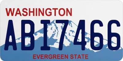 WA license plate ABI7466